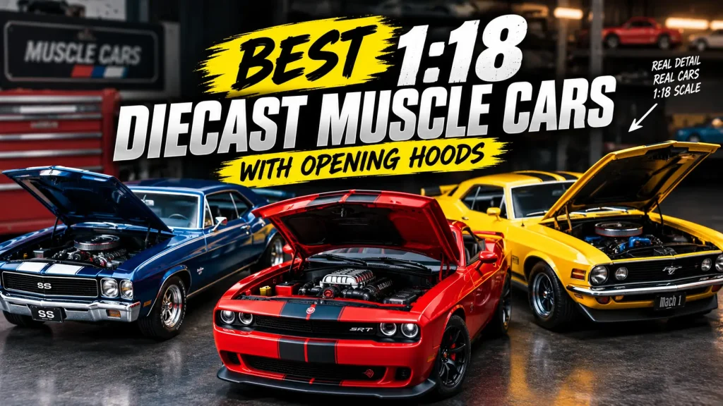 Best 1:18 Diecast Muscle Cars With Opening Hoods