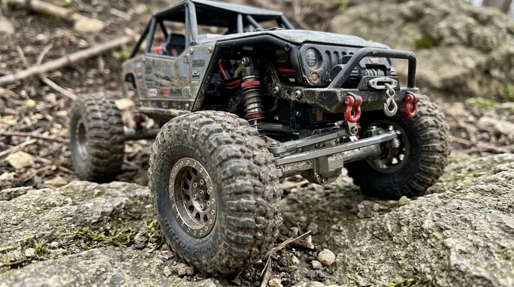 1:18 RC rock crawler close up details